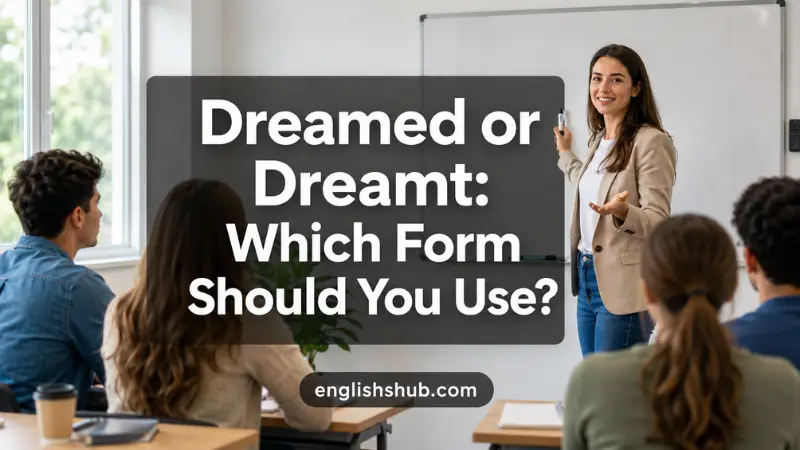 Dreamed or Dreamt