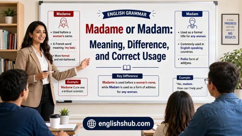Madame or Madam