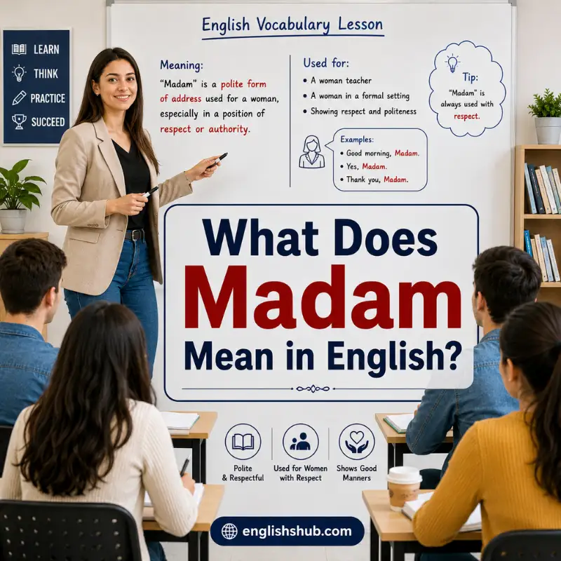 What Does Madam Mean in English?