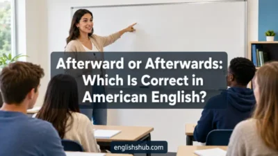 Afterward or Afterwards