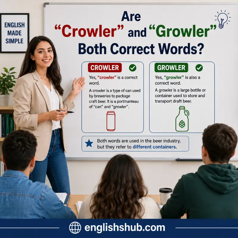Are “Crowler” and “Growler” Both Correct Words?