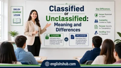 Classified or Unclassified