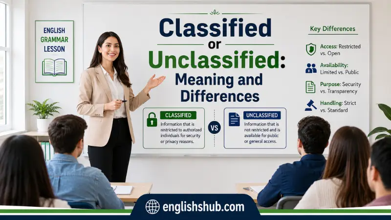 Classified or Unclassified