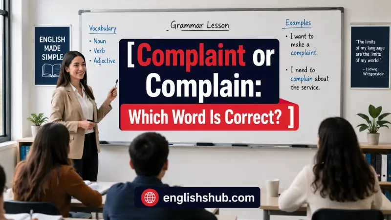 Complaint or Complain