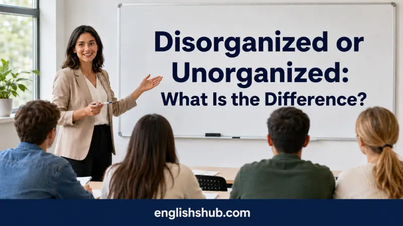 Disorganized or Unorganized