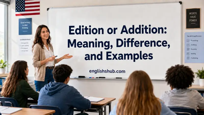 Edition or Addition