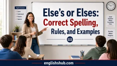 Else's or Elses