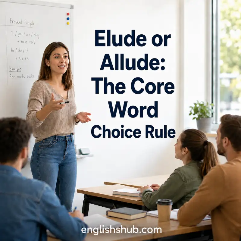 Elude or Allude: The Core Word Choice Rule
