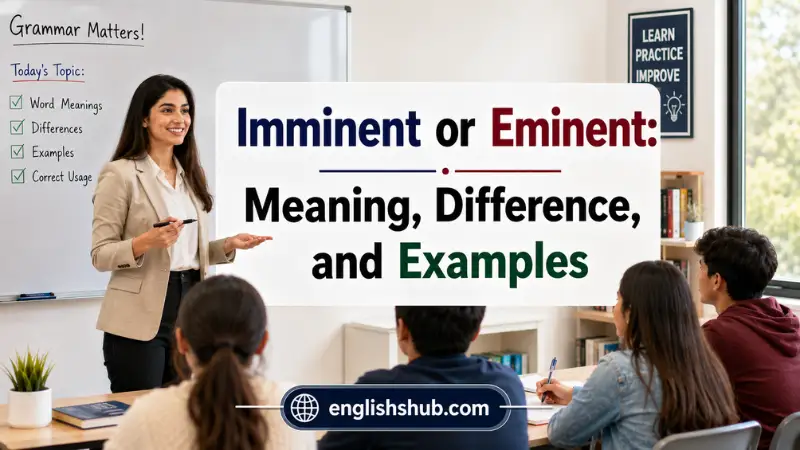 Imminent or Eminent