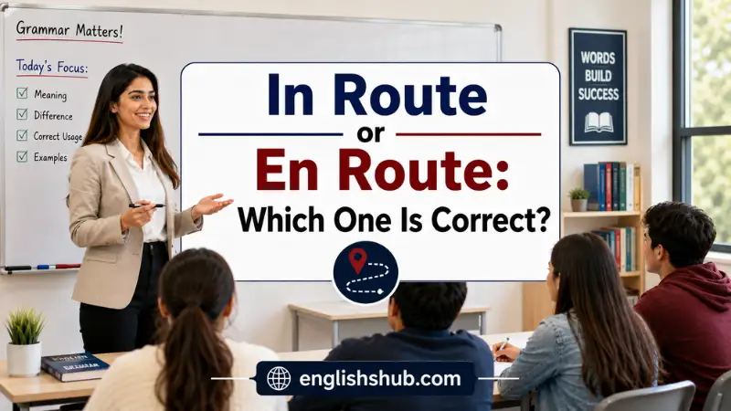 In Route or En Route