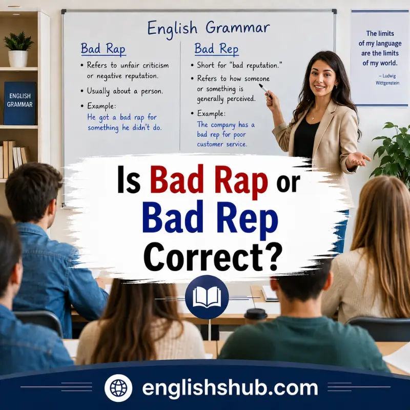 Is Bad Rap or Bad Rep Correct?