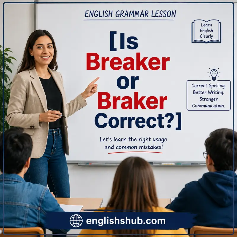 Is Breaker or Braker Correct?
