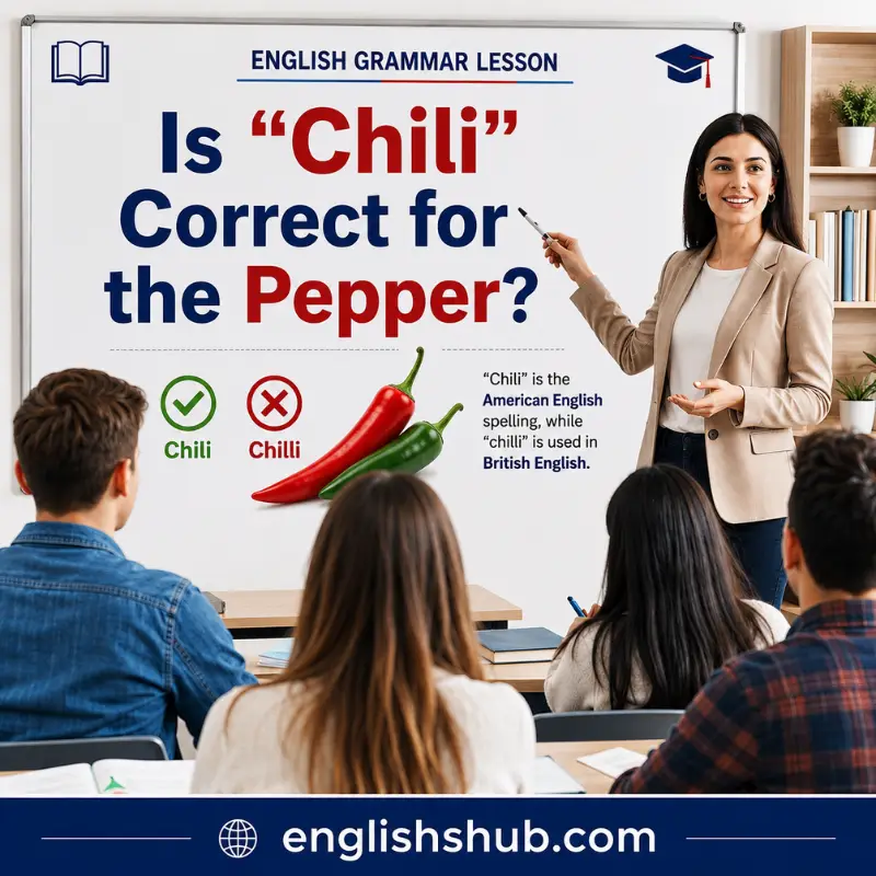 Is “Chili” Correct for the Pepper?