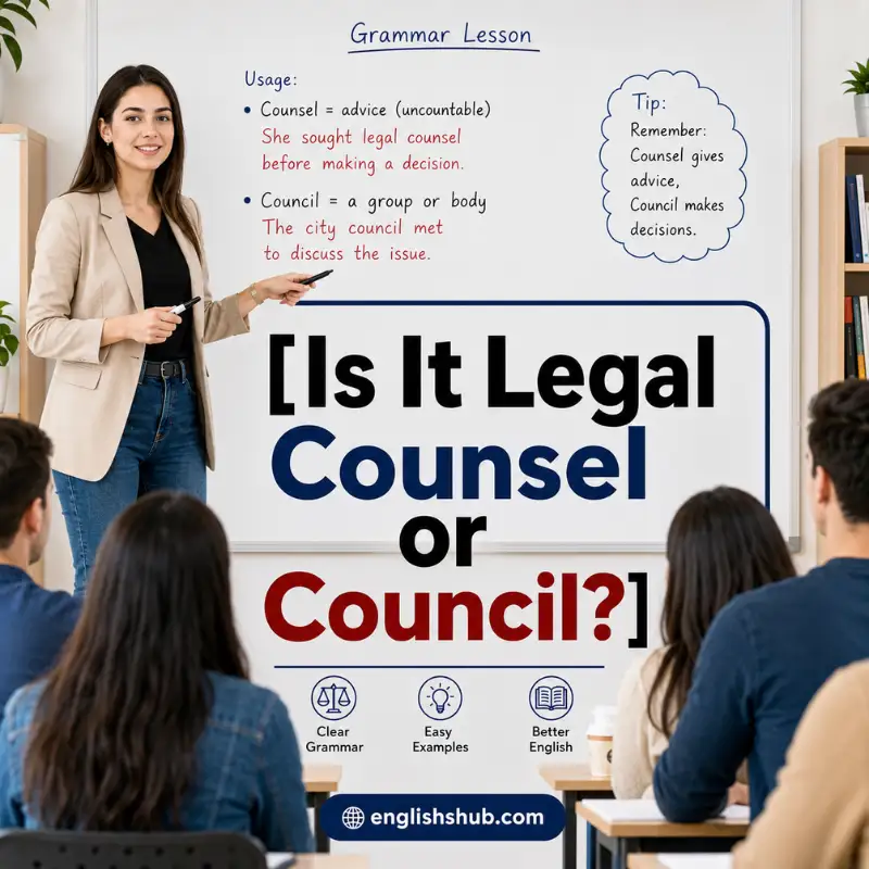 Is It Legal Counsel or Council?