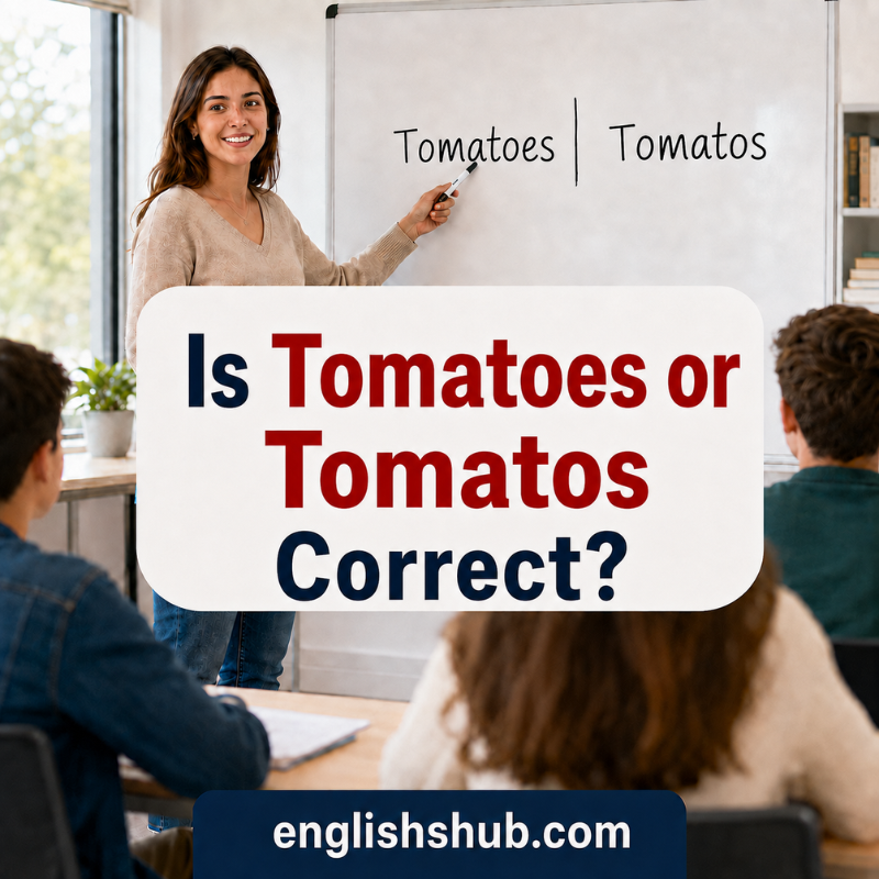 Is Tomatoes or Tomatos Correct?