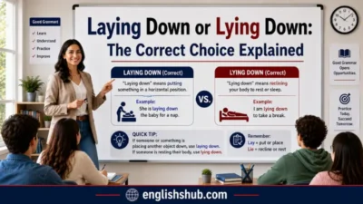 Laying Down or Lying Down