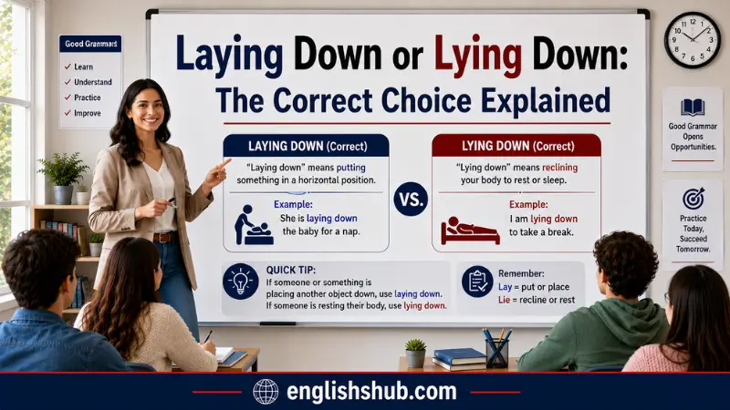 Laying Down or Lying Down