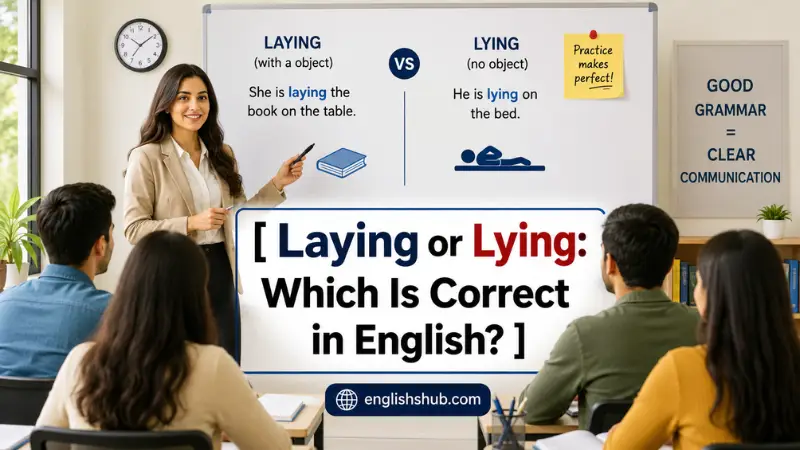 Laying or Lying