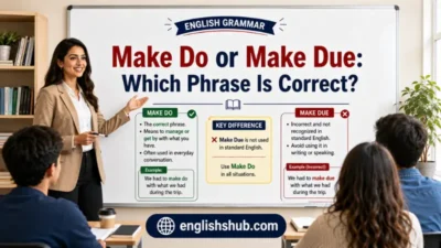 Make Do or Make Due