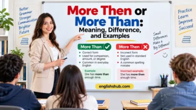 More Then or More Than