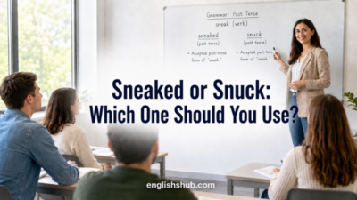 Sneaked or Snuck