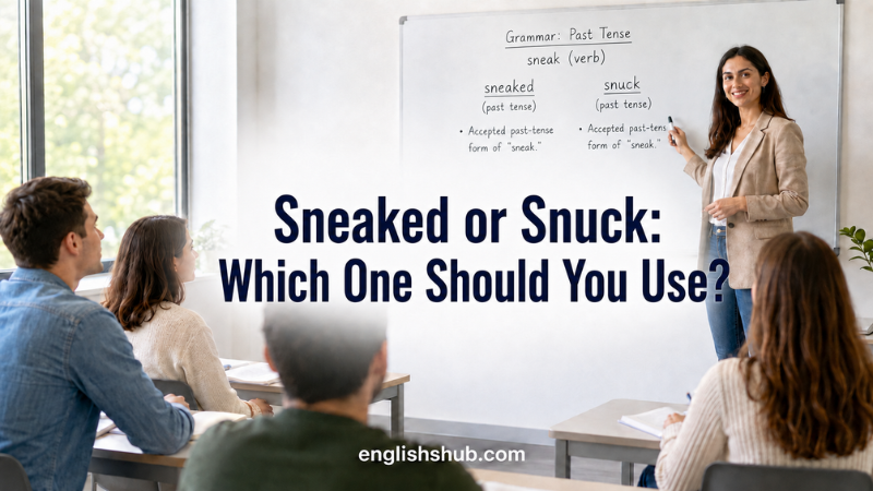 Sneaked or Snuck