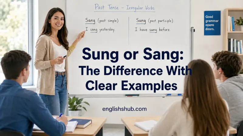 Sung or Sang
