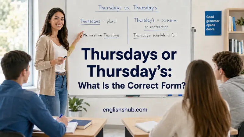 Thursdays or Thursday’s
