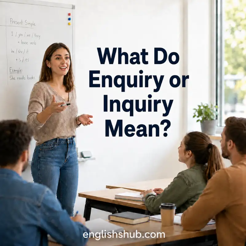 What Do Enquiry or Inquiry Mean?