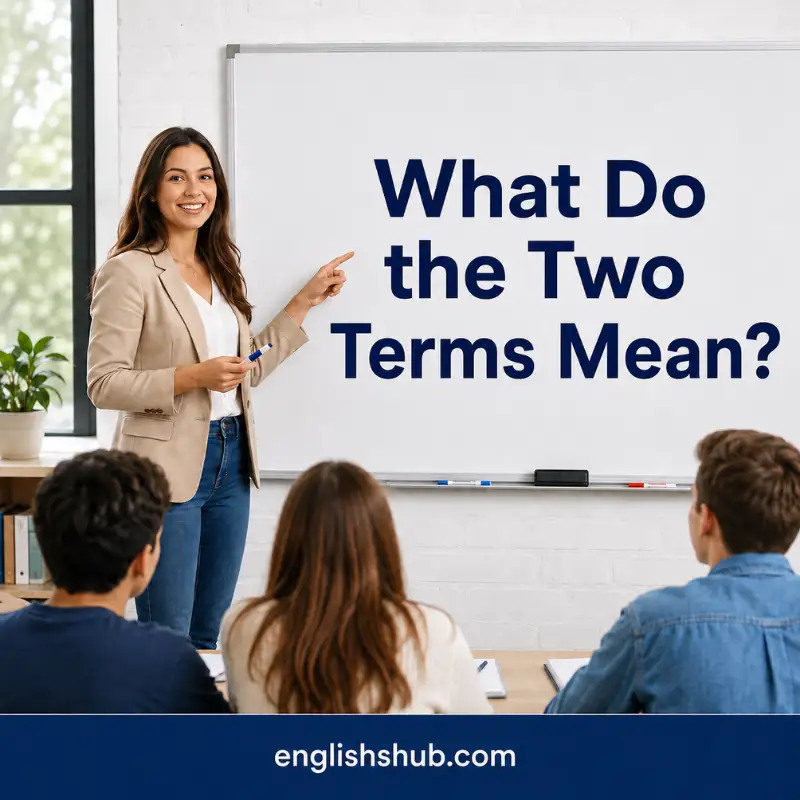 What Do the Two Terms Mean?