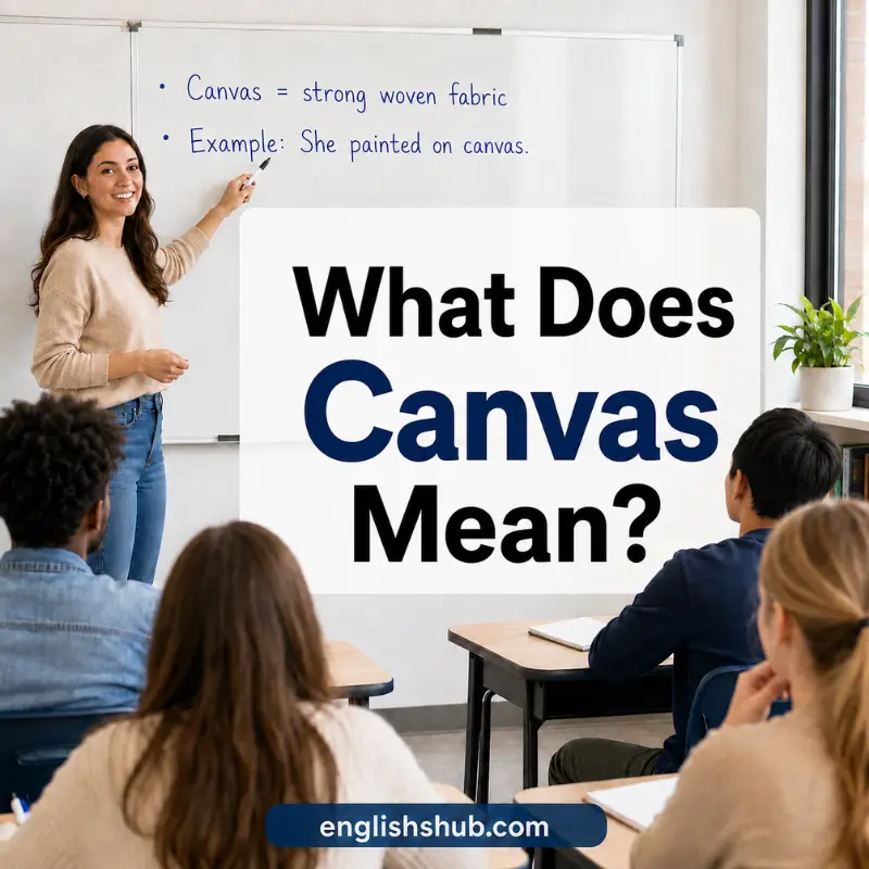What Does Canvas Mean?