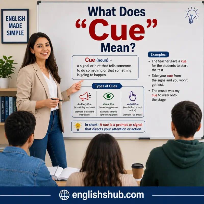 What Does “Cue” Mean?