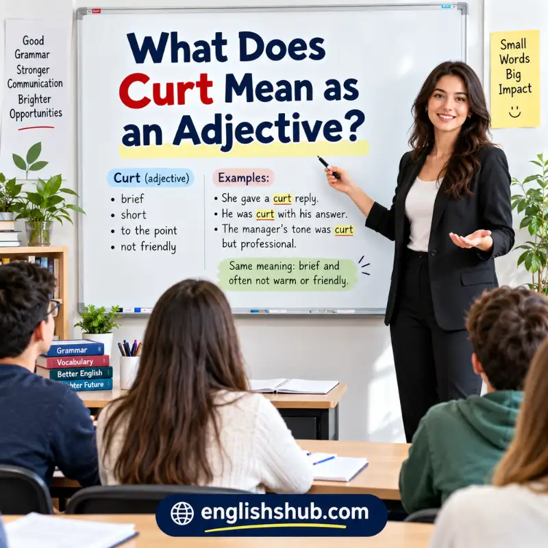 What Does Curt Mean as an Adjective?