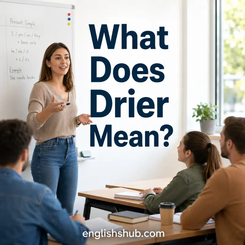 What Does Drier Mean?