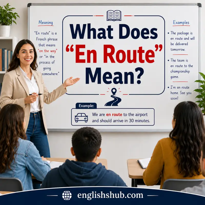 What Does “En Route” Mean?