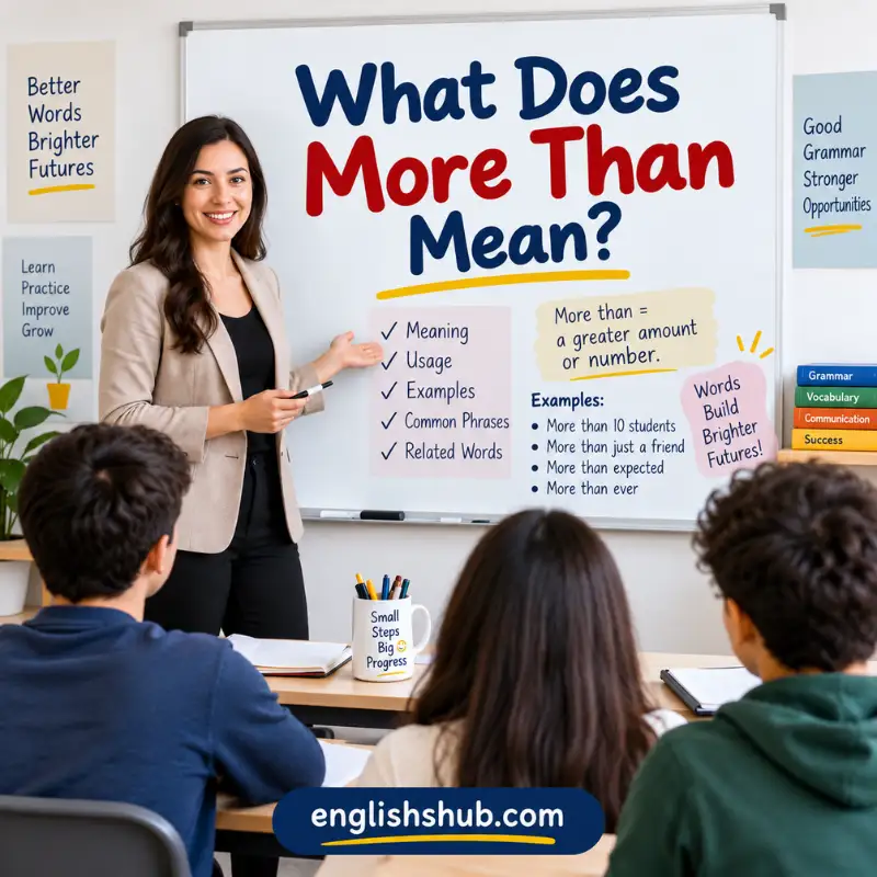 What Does More Than Mean?
