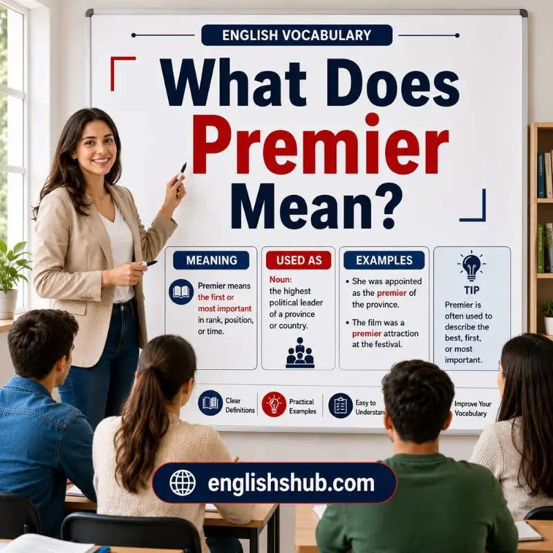 What Does Premier Mean?