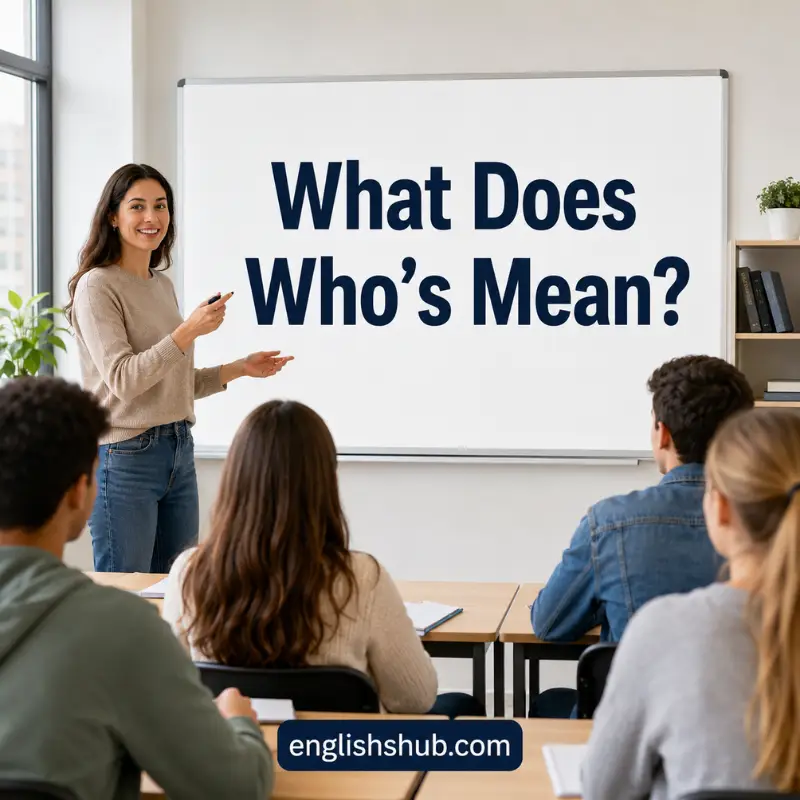 What Does Who’s Mean?