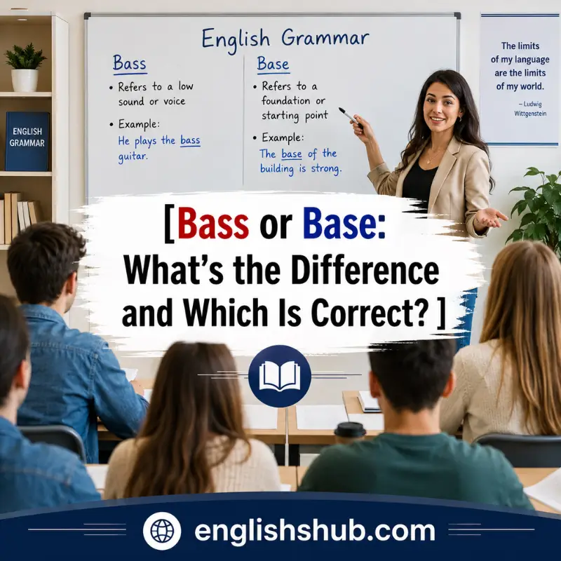 What Is the Difference Between Bass and Base?