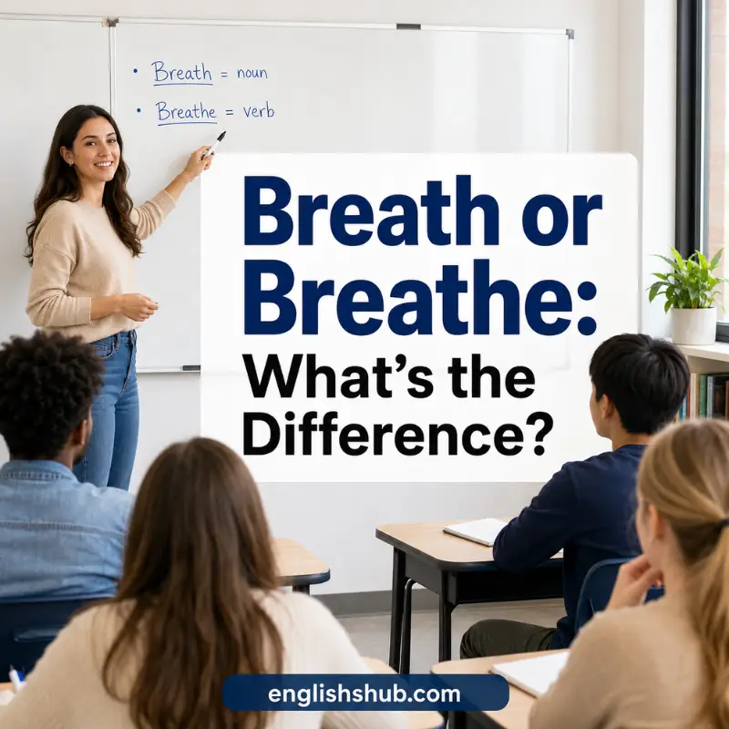What Is the Difference Between Breath and Breathe?