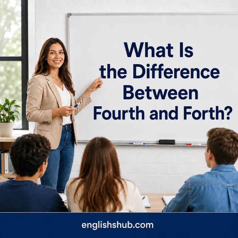 What Is the Difference Between Fourth and Forth?
