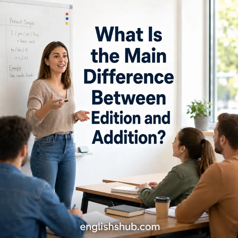 What Is the Main Difference Between Edition and Addition?