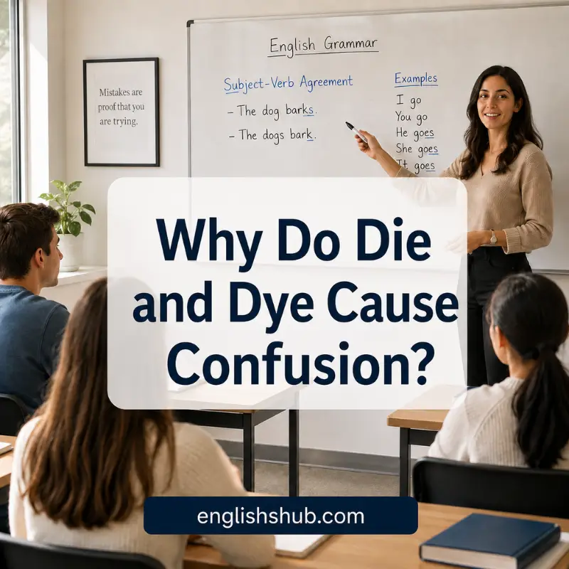 Why Do Die and Dye Cause Confusion?