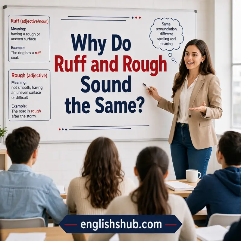 Why Do Ruff and Rough Sound the Same?