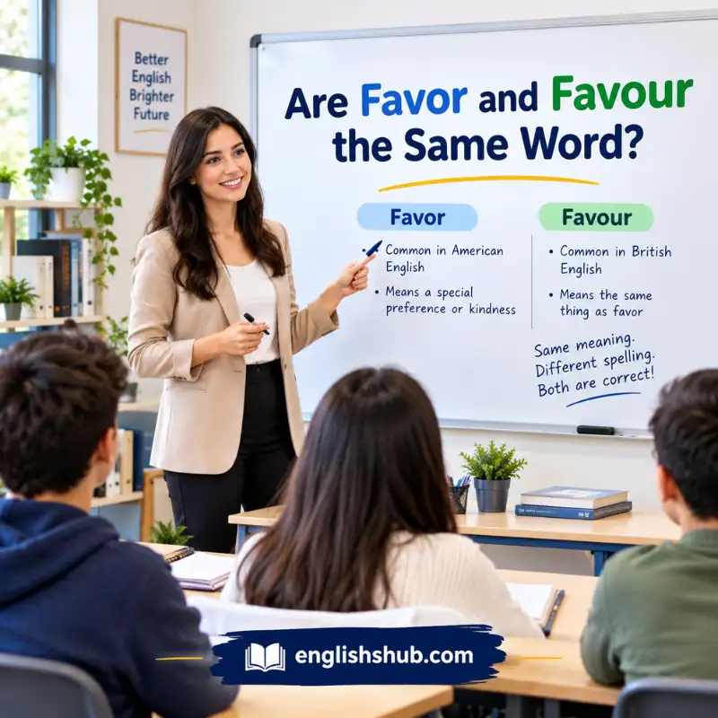 Are Favor and Favour the Same Word?