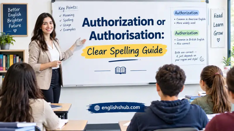Authorization or Authorisation