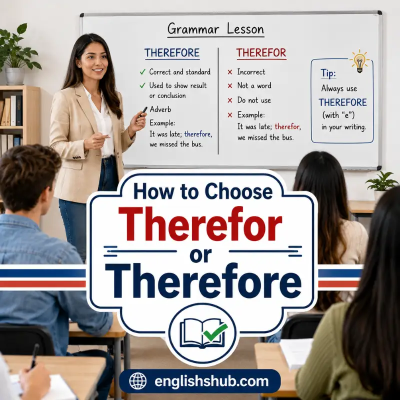 How to Choose Therefor or Therefore