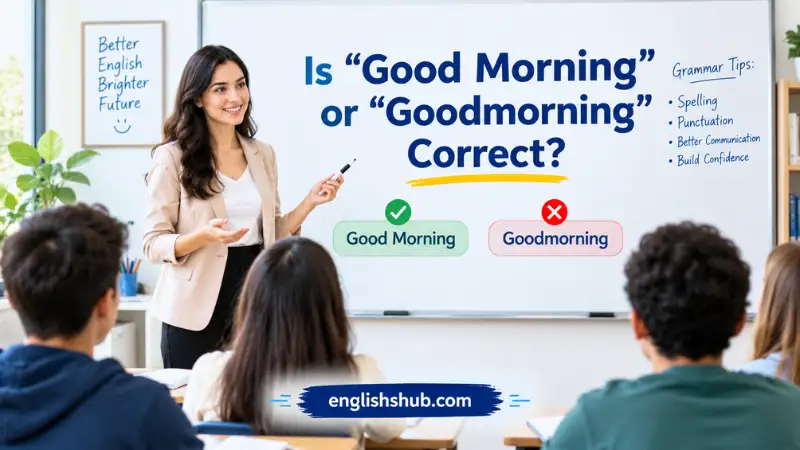 Is “Good Morning” or “Goodmorning” Correct?