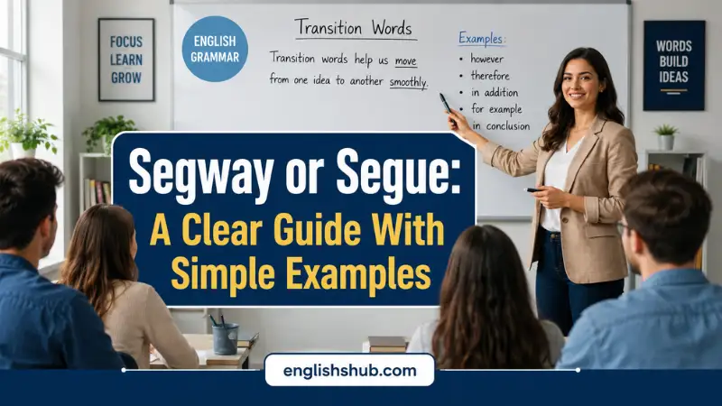 Segway or Segue