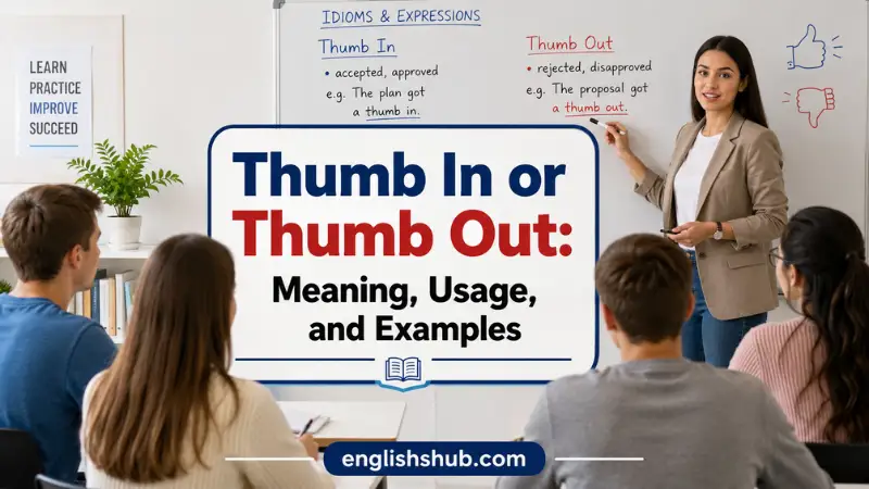 Thumb In or Thumb Out